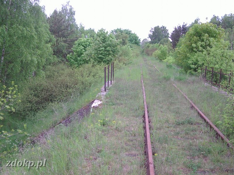 2005-05-23.090 stawiany-kiszkowo widok na slawe.jpg - linia Gniezno Winiary -Sawa Wlkp., ok. 32.5 km, pkt 8A - widok w kierunku Stawian, mostek nad drk do Wysokiej.